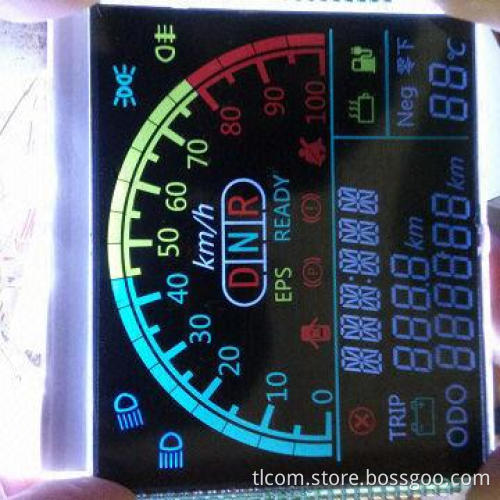 VA auto meter digit screen, with pin connection and HT1622 driver